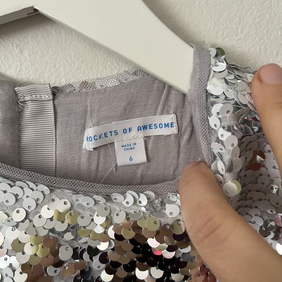 Rockets Of Awesome Silver Sequin Shirt - Silver - 6 - Picture 3 of 6